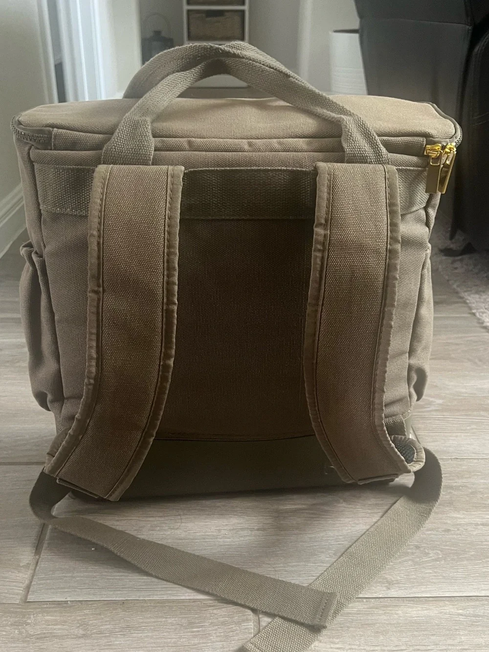 Bogg Canvas Canvas Weekender Boat Travel  Backpack in Olive Green